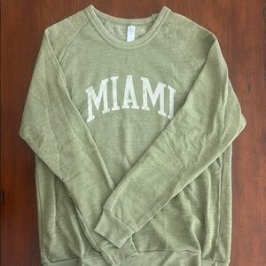 Miami Green Crewneck Sweatshirt Size XL